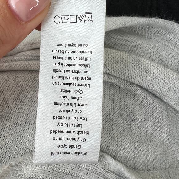 Rag & Bone Gray Knit Sweater Rayon Rib V-Neck Long Sleeve Pullover S Small - Picture 8 of 8